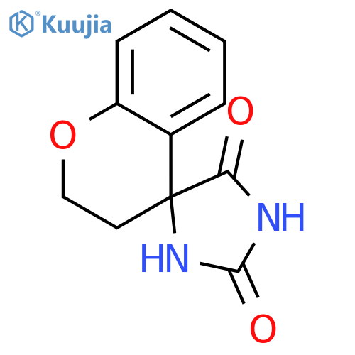 2,3-dihydrospiro1-benzopyran-4,4'-imidazolidine-2',5'-dione structure