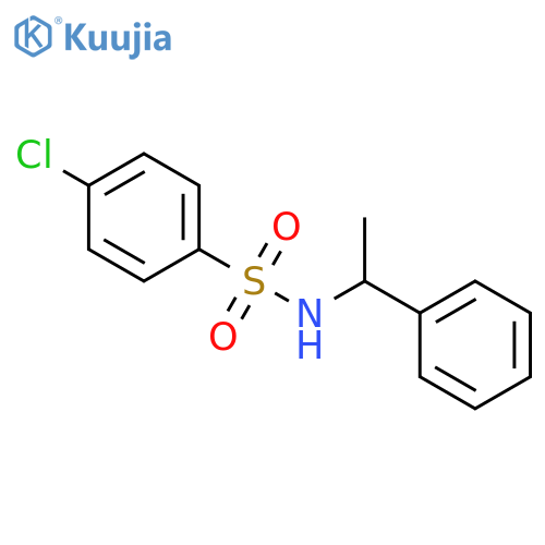 Benzenesulfonamide, 4-chloro-N-(1-phenylethyl)- structure
