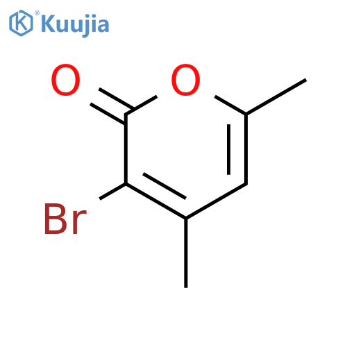 2H-Pyran-2-one, 3-bromo-4,6-dimethyl- structure