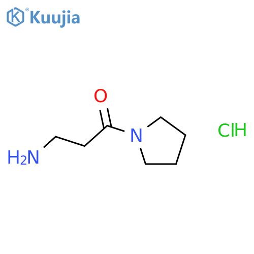 3-Amino-1-(1-pyrrolidinyl)-1-propanone Hydrochloride structure