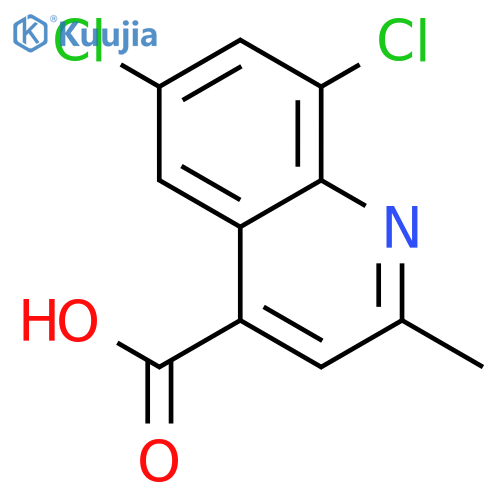 6,8-Dichloro-2-methyl-quinoline-4-carboxylic Acid structure