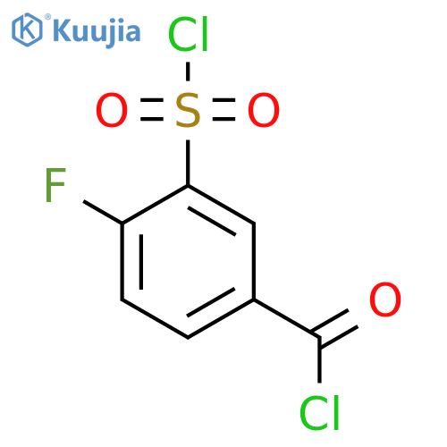 3-(Chlorosulfonyl)-4-fluorobenzoyl chloride structure