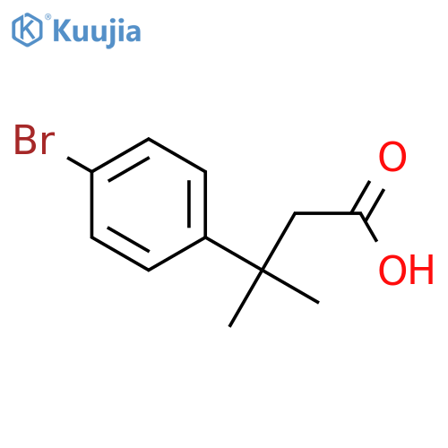3-(4-Bromophenyl)-3-methylbutanoicacid structure