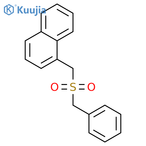 Naphthalene, 1-[[(phenylmethyl)sulfonyl]methyl]- structure