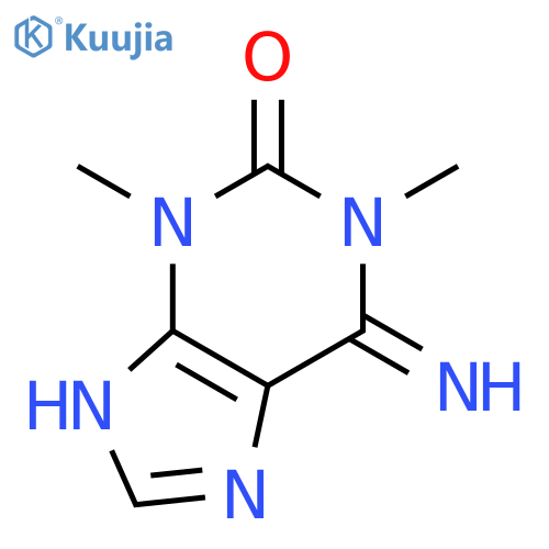 2H-Purin-2-one,  1,3,6,7-tetrahydro-6-imino-1,3-dimethyl-  (9CI) structure