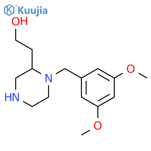 2-[1-(3,5-Dimethoxybenzyl)-2-piperazinyl]ethanol structure