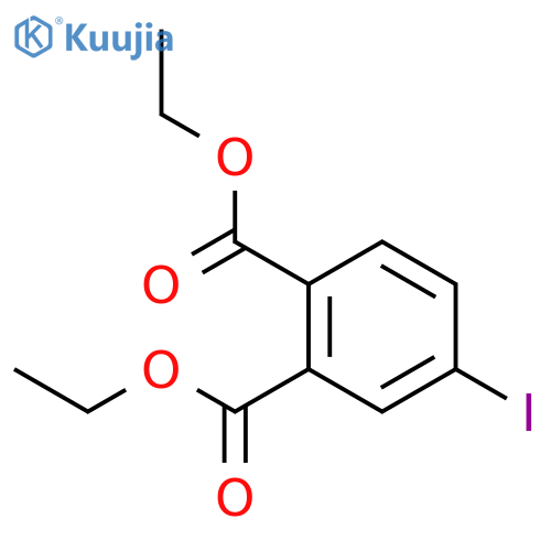 1,2-Benzenedicarboxylic acid, 4-iodo-, diethyl ester structure
