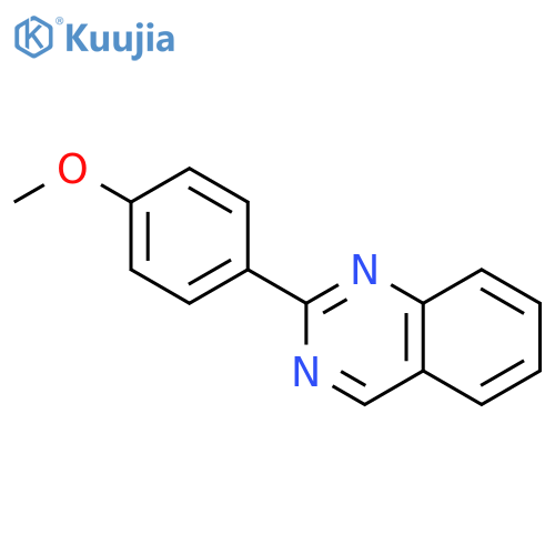 Quinazoline, 2-(4-methoxyphenyl)- structure