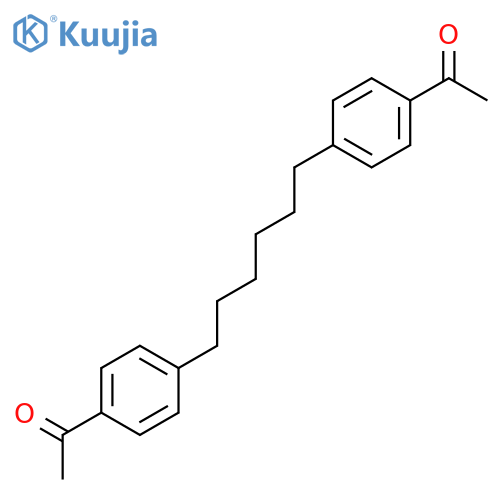 Ethanone, 1,1'-(1,6-hexanediyldi-4,1-phenylene)bis- structure