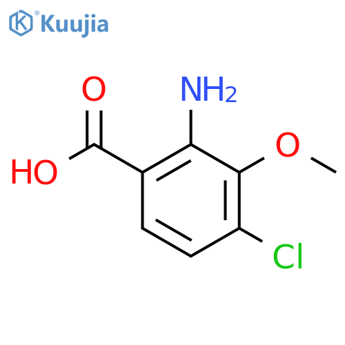 2-Amino-4-chloro-3-methoxybenzoic acid structure