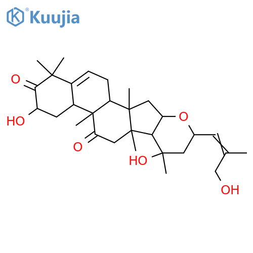 16,23-Epoxy-2,20,26-trihydroxycucurbita-5,24-diene-3,11-dione; (2β,16α,23S,24Z)-form structure