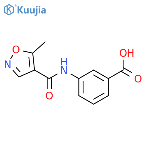3-(5-Methyl-1,2-oxazole-4-amido)benzoic Acid structure