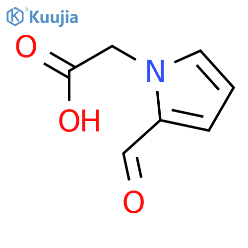 (2-Formyl-1H-pyrrol-1-yl)acetic acid structure