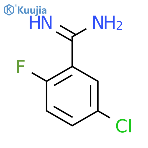 5-chloro-2-fluorobenzamidine hydrochloride structure