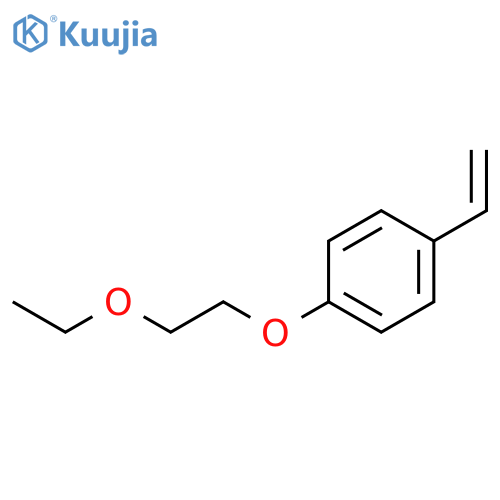 Benzene, 1-ethenyl-4-(2-ethoxyethoxy)- structure