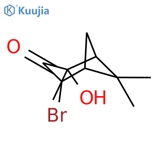 BICYCLO[3.1.1]HEPTAN-3-ONE, 4-BROMO-2-HYDROXY-2,6,6-TRIMETHYL- structure