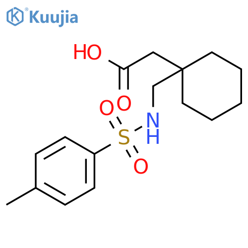 1-({(4-Methylphenyl)sulfonylamino}methyl)-cyclohexylacetic Acid structure