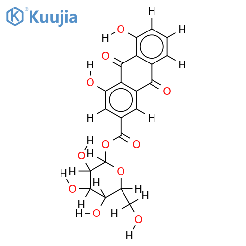 rhein-11-O-beta-D-glucoside structure