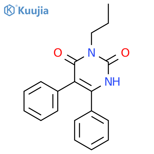 2,4(1H,3H)-Pyrimidinedione, 5,6-diphenyl-3-propyl- structure