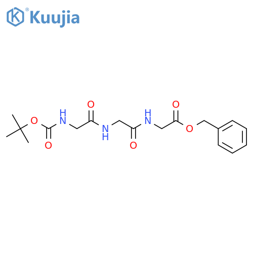 benzyl 2-[[2-[[2-(tert-butoxycarbonylamino)acetyl]amino]acety structure