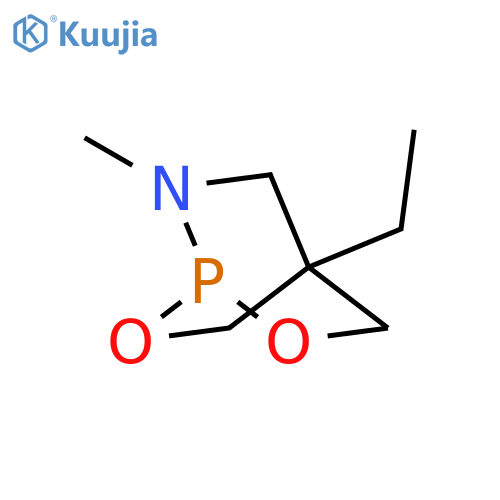 4-ethyl-7-methyl-2,6-dioxa-7-aza-1-phosphabicyclo[2.2.2]octane structure