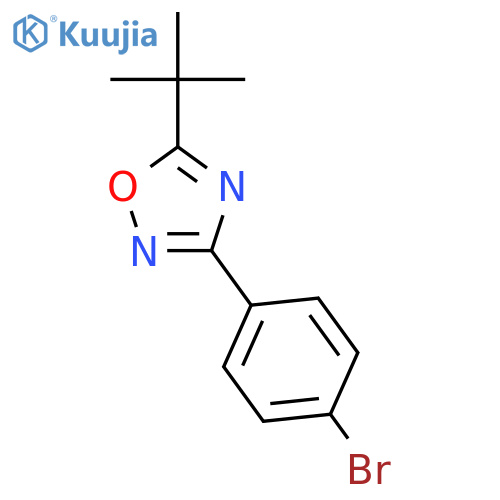 3-(4-Bromophenyl)-5-tert-butyl-1,2,4-oxadiazole structure