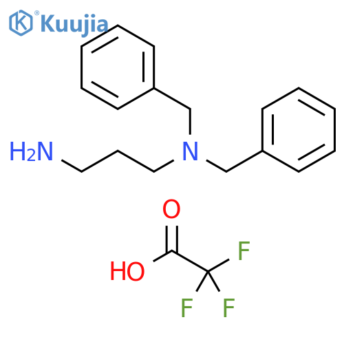 (3-aminopropyl)dibenzylamine, trifluoroacetic acid structure