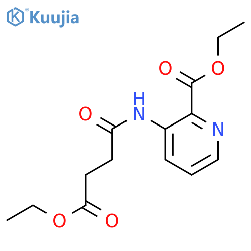 3-(4-Ethoxy-1,4-dioxobutyl)amino-2-pyridinecarboxylic Acid Ethyl Ester structure
