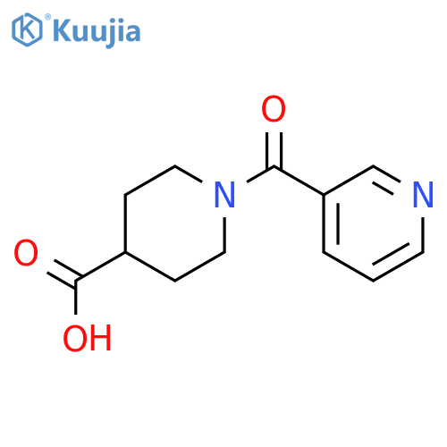 1-(pyridine-3-carbonyl)piperidine-4-carboxylic acid structure