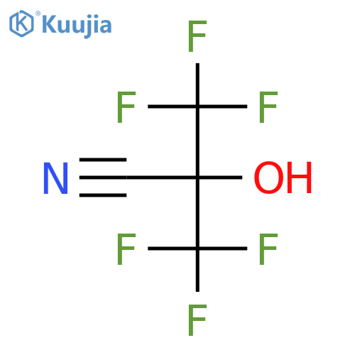 3,3,3-Trifluoro-2-hydroxy-2-(trifluoromethyl)propanenitrile structure