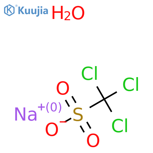 Sodium trichloromethanesulfonate monohydrate structure