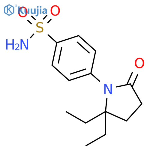 4-(2,2-diethyl-5-oxopyrrolidin-1-yl)benzenesulfonamide structure