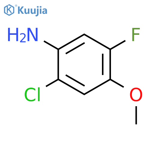 2-chloro-5-fluoro-4-methoxyaniline structure