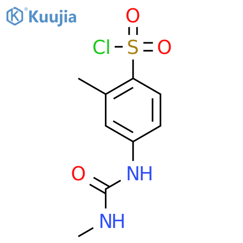 2-methyl-4-(methylcarbamoylamino)benzenesulfonyl Chloride structure