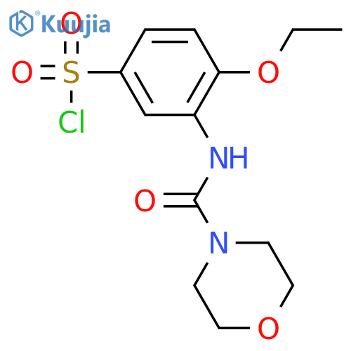 4-ETHOXY-3-[(MORPHOLINE-4-CARBONYL)-AMINO]-BENZENESULFONYL CHLORIDE structure