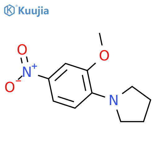 1-(2-Methoxy-4-nitrophenyl)pyrrolidine structure