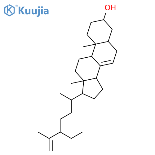 stigmasta-7,25-dien-3-ol structure