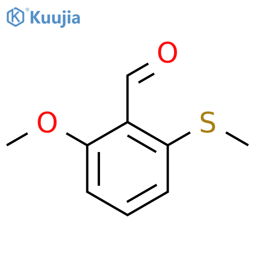 2-Methoxy-6-(methylsulfanyl)benzaldehyde structure