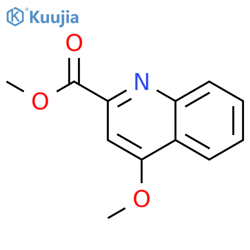 2-QUINOLINECARBOXYLIC ACID, 4-METHOXY-, METHYL ESTER structure