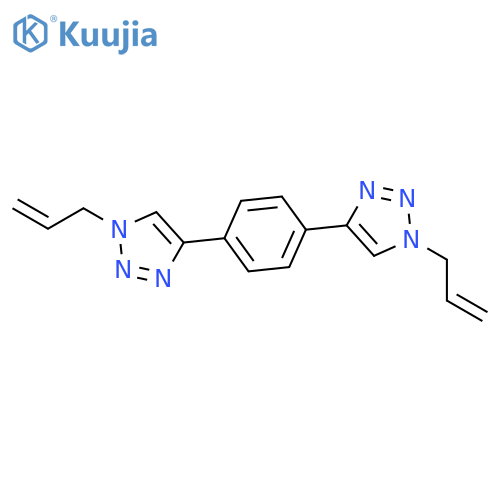 1H-1,2,3-Triazole, 4,4'-(1,4-phenylene)bis[1-(2-propenyl)- structure