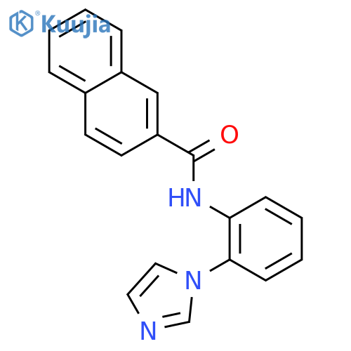 2-Naphthalenecarboxamide, N-[2-(1H-imidazol-1-yl)phenyl]- structure