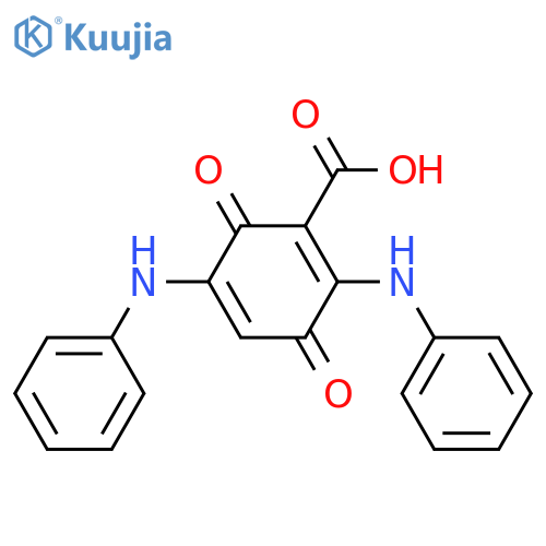 3,6-Dioxo-2,5-bis(phenylamino)-1,4-cyclohexadiene-1-carboxylic Acid structure