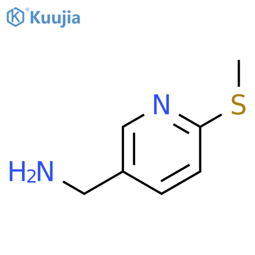 6-(methylsulfanyl)pyridin-3-ylmethanamine structure