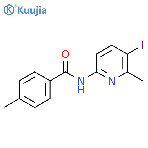 N-(5-Iodo-6-methylpyridin-2-yl)-4-methylbenzamide structure