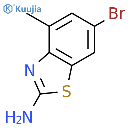 6-bromo-4-methyl-1,3-benzothiazol-2-amine structure