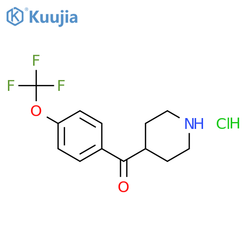 4-(4-Trifluoromethoxybenzoyl)-Piperidine Hydrochloride structure