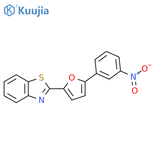 2-5-(3-nitrophenyl)furan-2-yl-1,3-benzothiazole structure