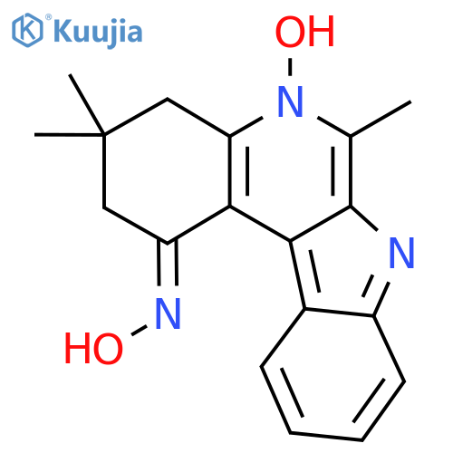 (1E)-1-(hydroxyimino)-3,3,6-trimethyl-1H,2H,3H,4H,7H-indolo2,3-cquinolin-5-ium-5-olate structure