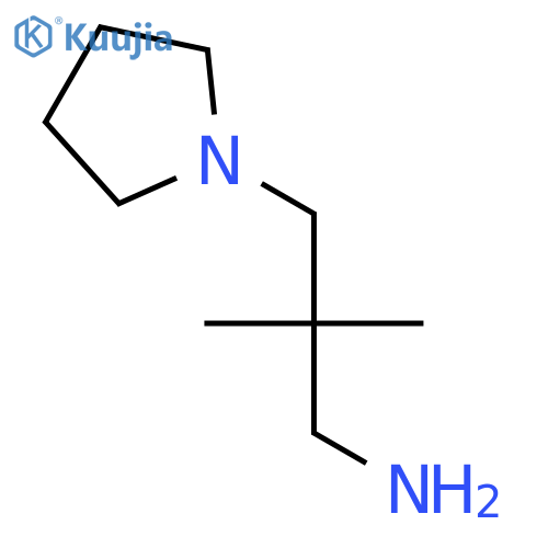 2,2-dimethyl-3-(pyrrolidin-1-yl)propan-1-amine structure