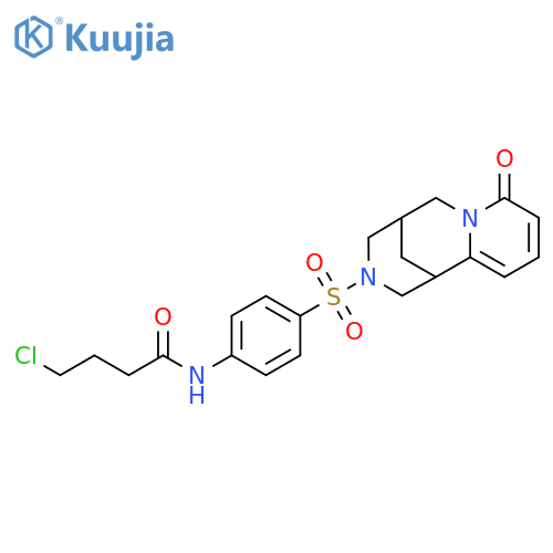4-chloro-N-4-({6-oxo-7,11-diazatricyclo7.3.1.0^{2,7}trideca-2,4-dien-11-yl}sulfonyl)phenylbutanamide structure
